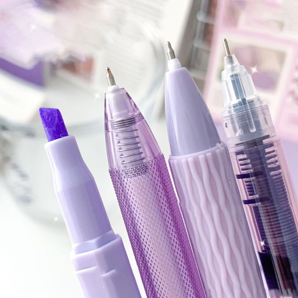 

Ay00! [MILOLI] 7Pcs GEL PEN CLASSIC STYLE Simple Pulpen Mekanik Gel Pen Black 0.5mm Minimalist -