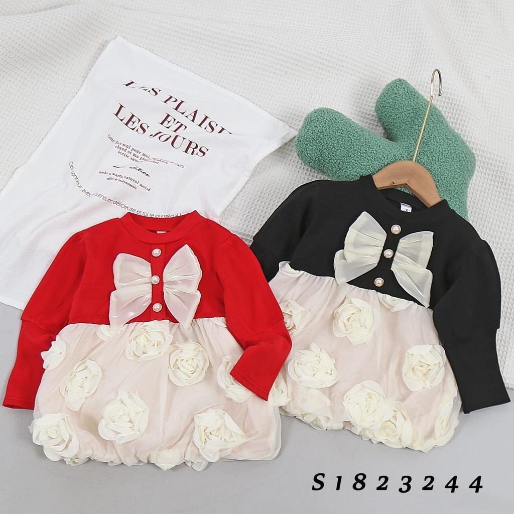 DRESS IMPORT MAWAR TIMBUL CHILDREN WEAR