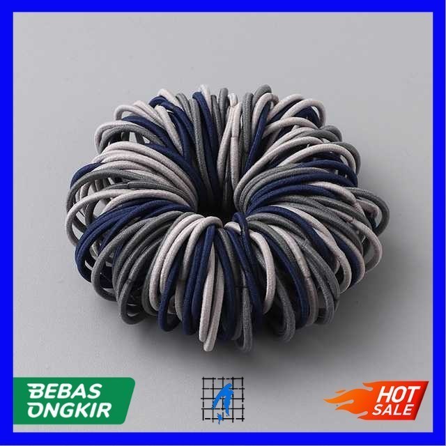 Karet Ikat Rambut 100 PCS Pria Wanita