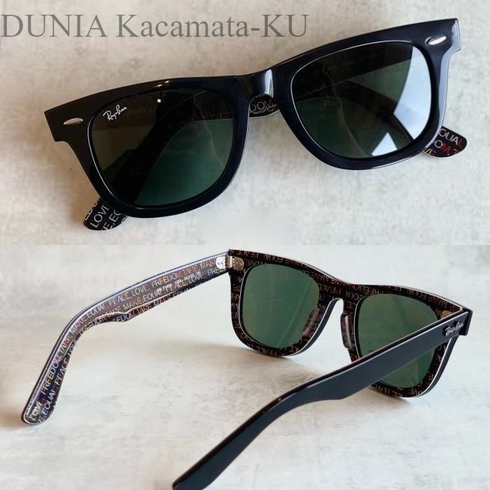 Kacamata Rayban Wayfarer Miring Size 50 Medium & Paket Lensa Minus Authentic Fullset Box Ori