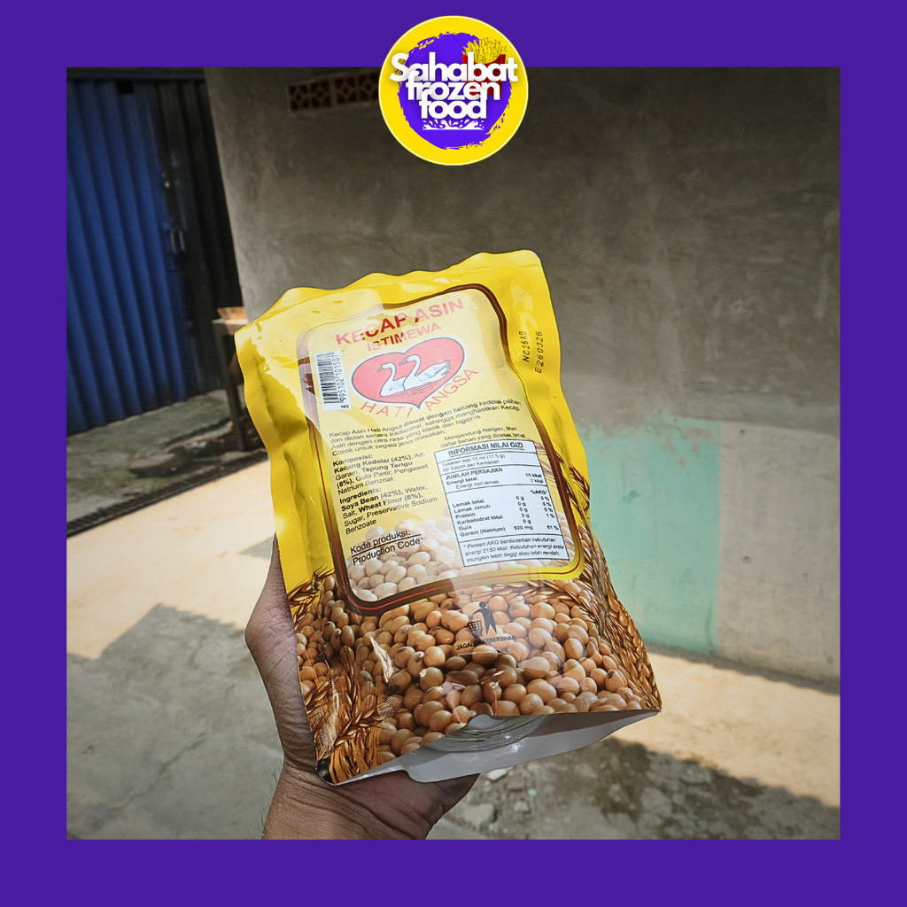 

Classica2106 Kecap Asin Cap Hati Angsa / Kemasan Refill 600 Ml