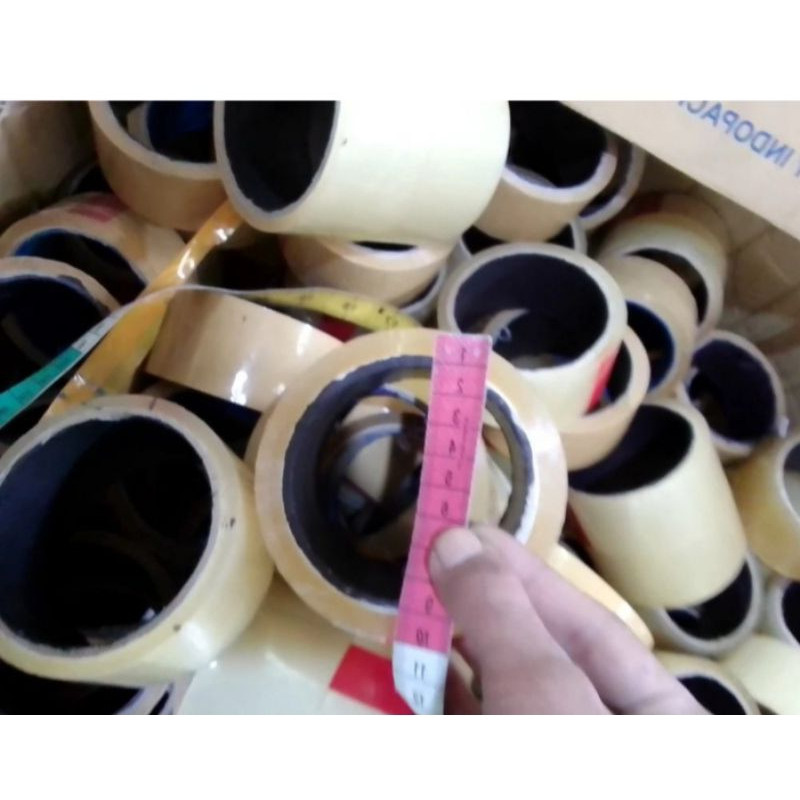 lakban kiloan bening 1 kg bening dan coklat termurah lakban bening nachidavis 48 x 100  70 yard cokl