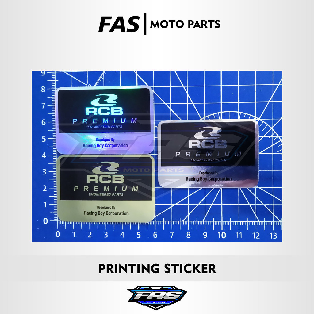 Stiker Shock RCB Premium