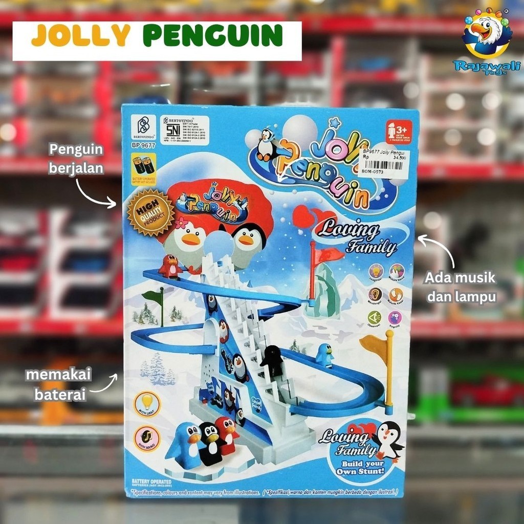 MAINAN ANAK JOLLY PENGUIN BP9677/MAINAN ANAK PENGUIN