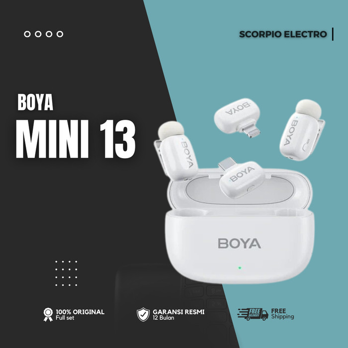 MICROPHONE - BOYA MINI MICROPHONE GARANSI RESMI