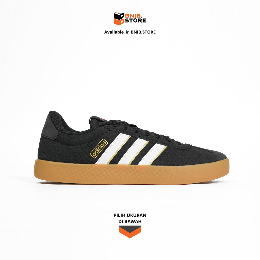 Sneaker ADIDAS VL Court 3.0 Black White Gum [IH4789] Original