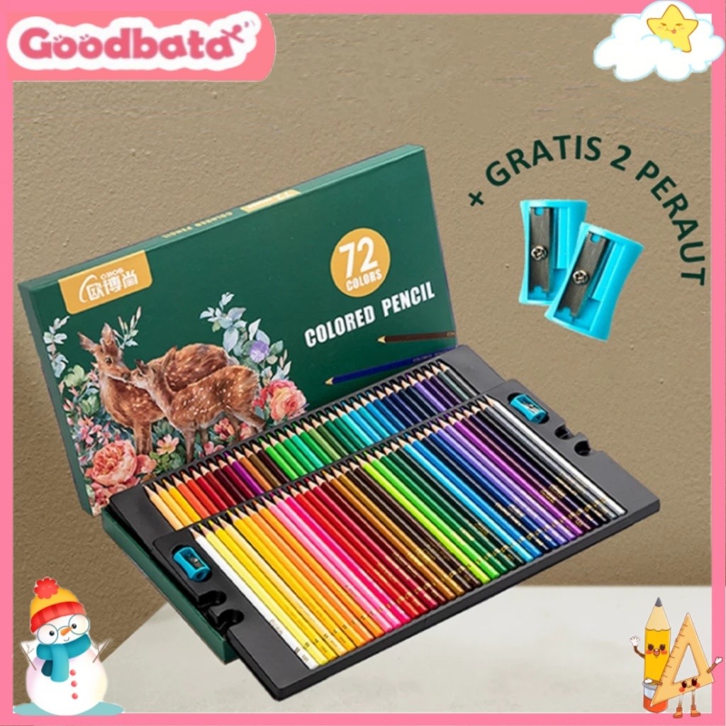 

Goodbata Alat Tulis Store 48/72/120 Warna High Grade Oil Pencil Color Pensil Warna Minyak