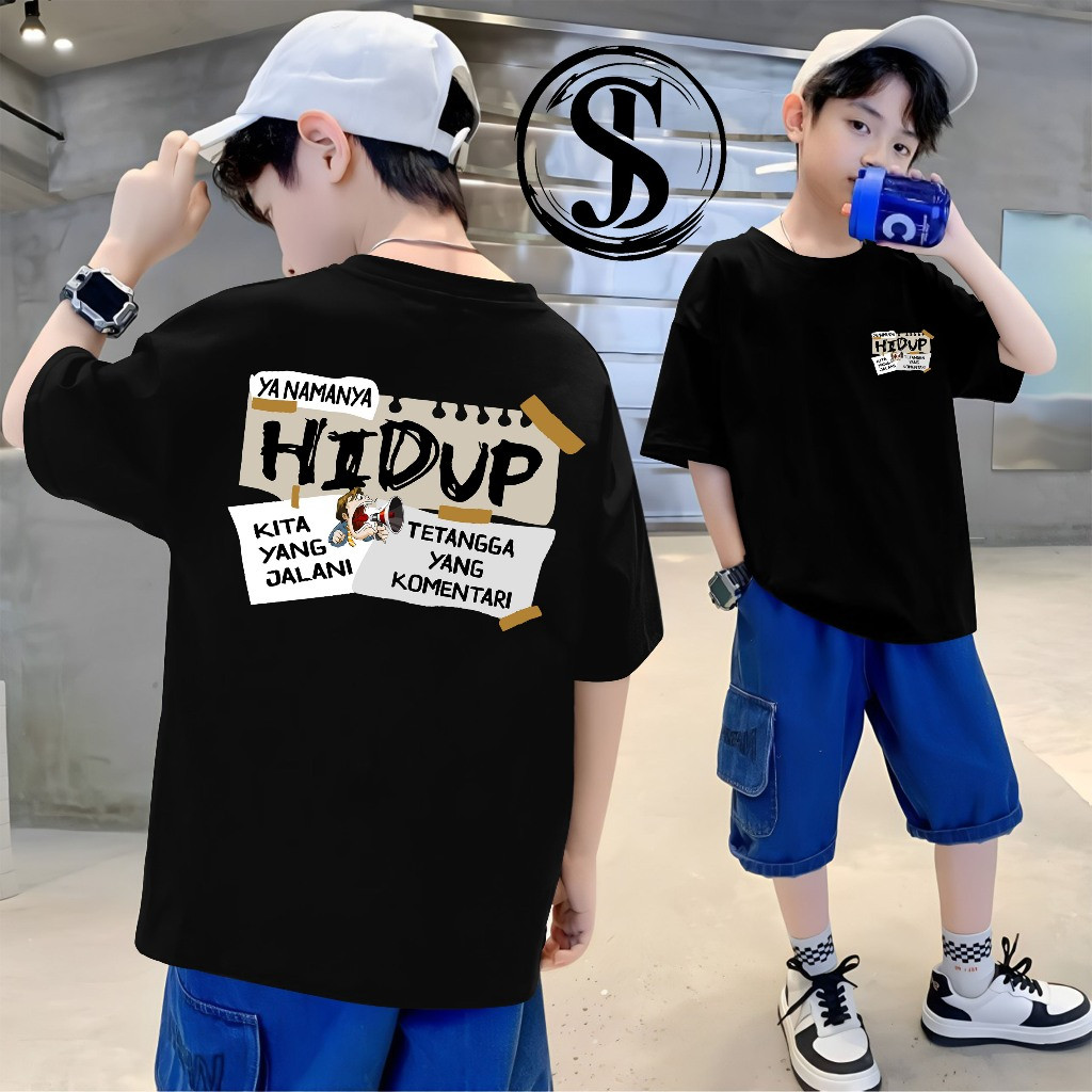 KAOS ANAK KATA KATA YA NAMANYA HIDUP DEPAN BELAKANG VIRAL TERBARU KEKINIAN