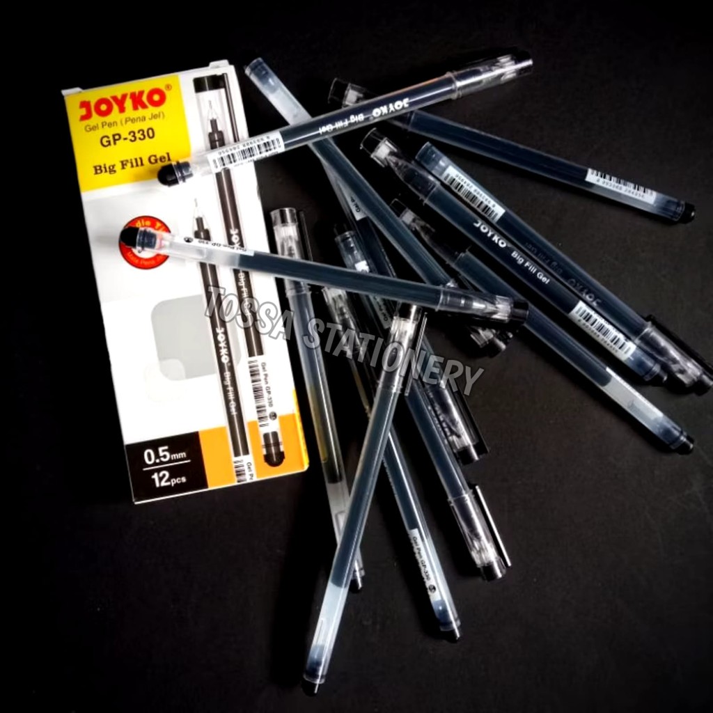 

(12pc) pen SEMI HI TECH 0.28MM/PEN GEL JOYKO BIG GELL FIL HI-TECH TOSSA STATIONERY