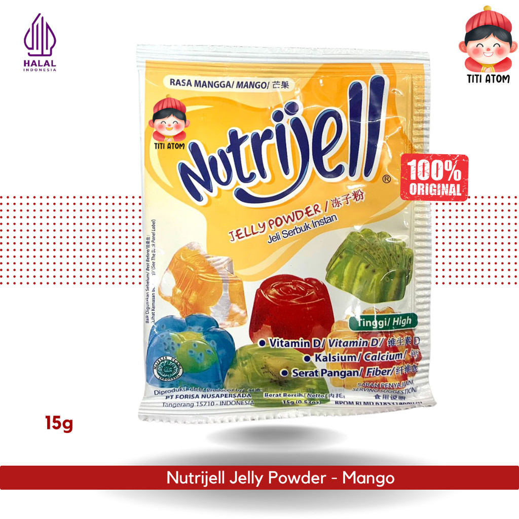 

Nutrijell Jelly Powder Bubuk Mango Mangga 15g