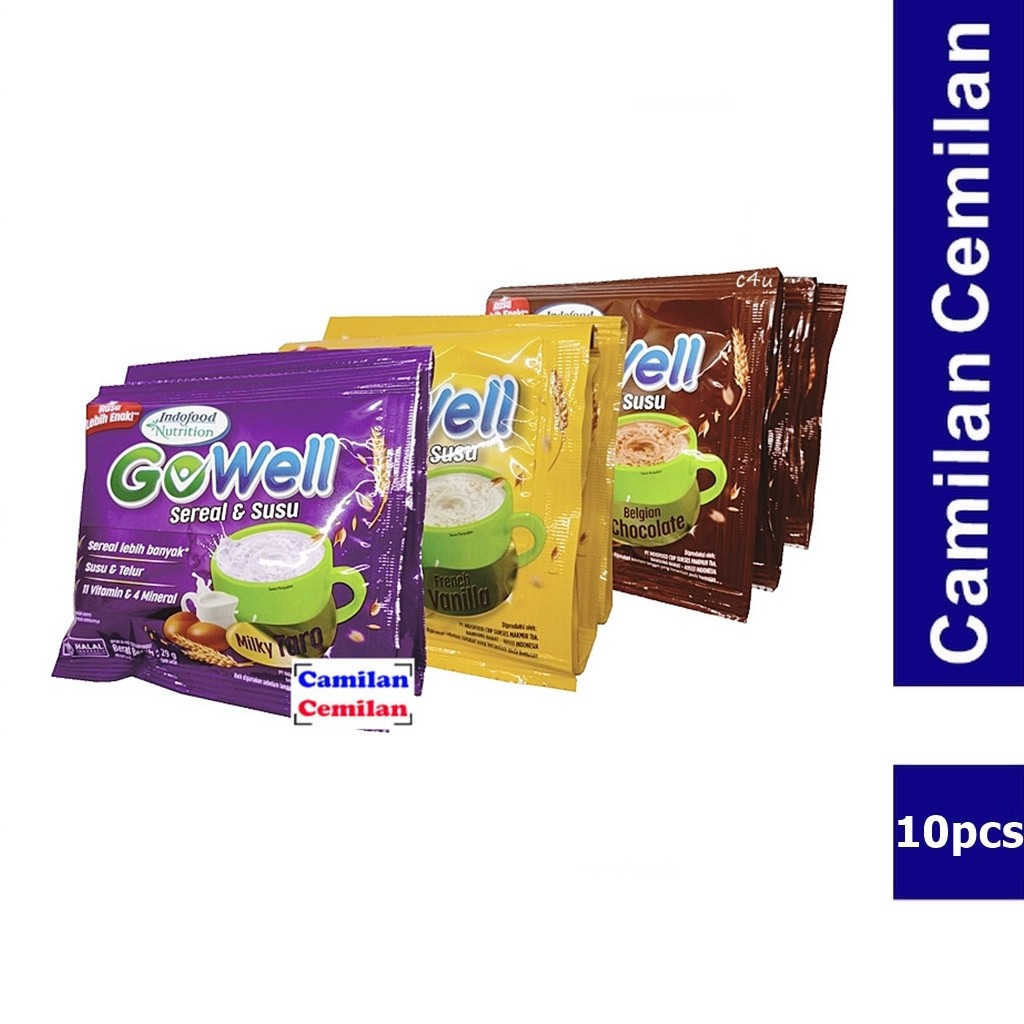 

Gowell Sereal dan Susu Renceng isi 10 pcs x 30 gr
