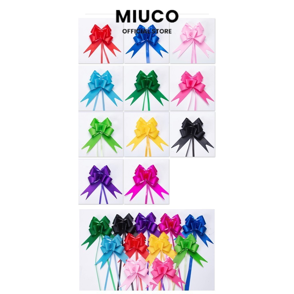 

MIUCO - (1pack) Pita Tarik Motif / Pita Serut INK isi 10pcs Dekorasi