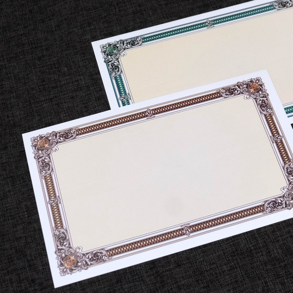 

50lembar Blanko Kertas Piagam Sertifikat Folio F4 Simpaty Classic Mewah