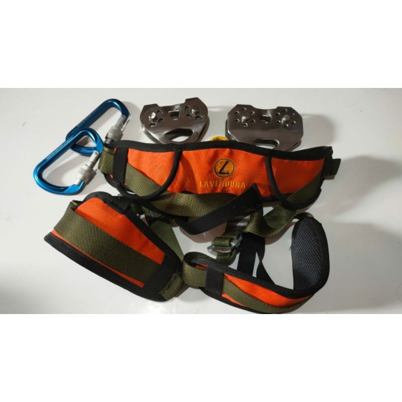 Paket safety sar bpbd mini flying fox karmantel harness outbound pulley tandem rescue consina