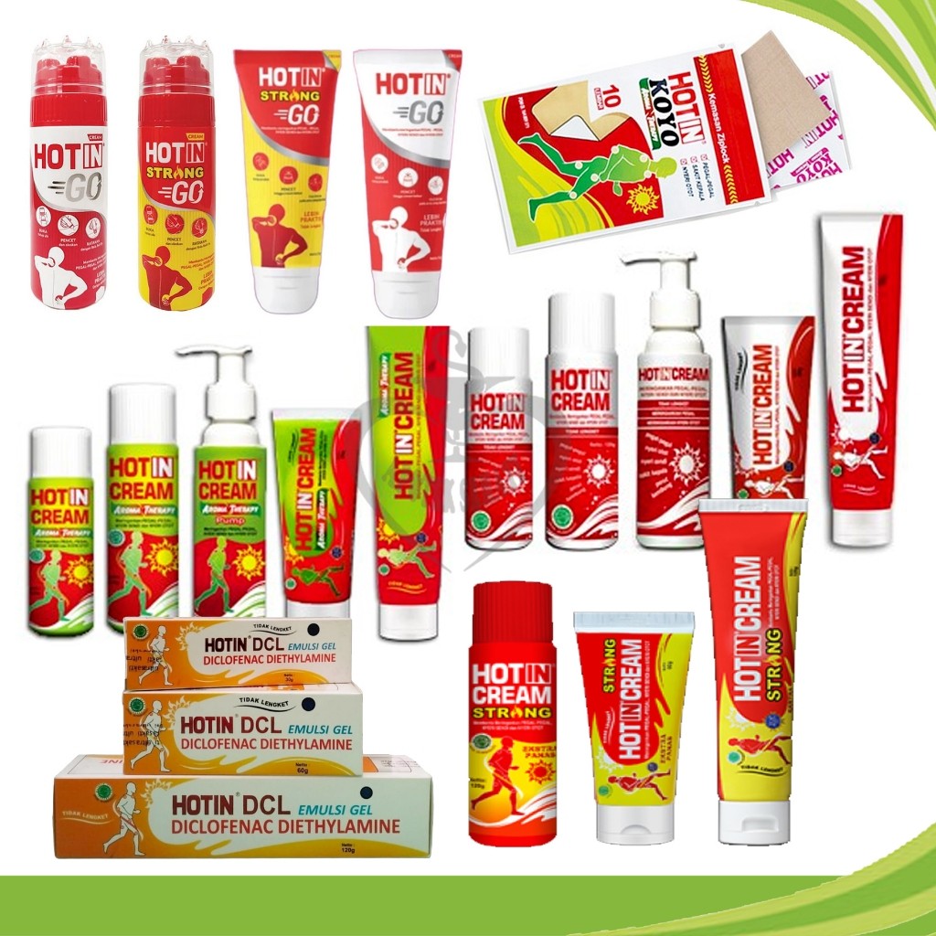 All Varian Hotin Cream DCL Strong Aromaterapy Hot in Cream Go Tube/Botol Krim