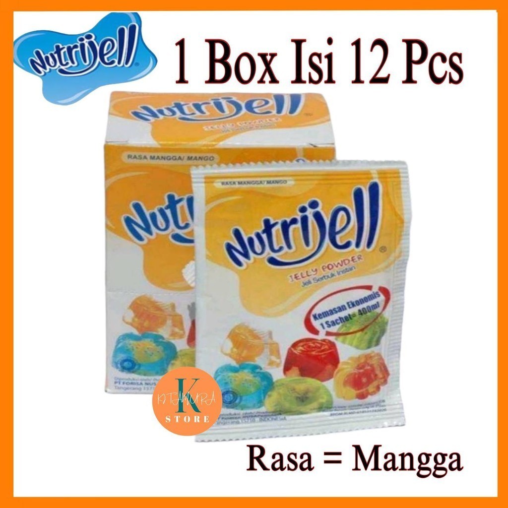

RB22 Nutrijell Ekonomis 10gr 1 Box Isi 12 Sachet Varian Banyak Rasa BPOM Halal Original