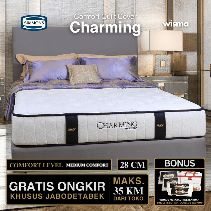 Kasur Springbed Simmons Charming Fullset Costa