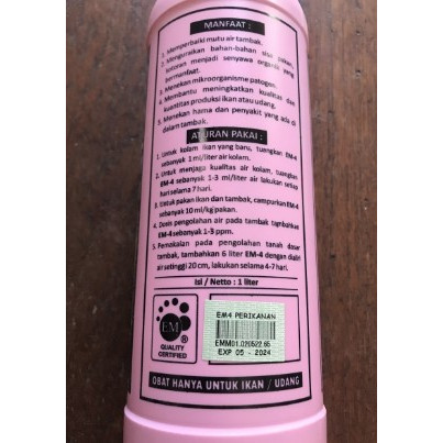BISA COD EM-4 (Effective Microorganisms-4) - Perikanan