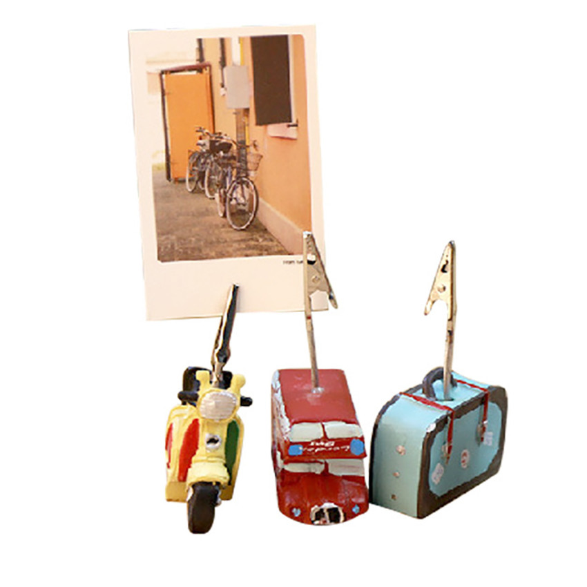 

Vintage Resin Stand Photo Holders,Memo Note Clips,Table Wedding Place Card Clamp Decorative Gadget Stationery
