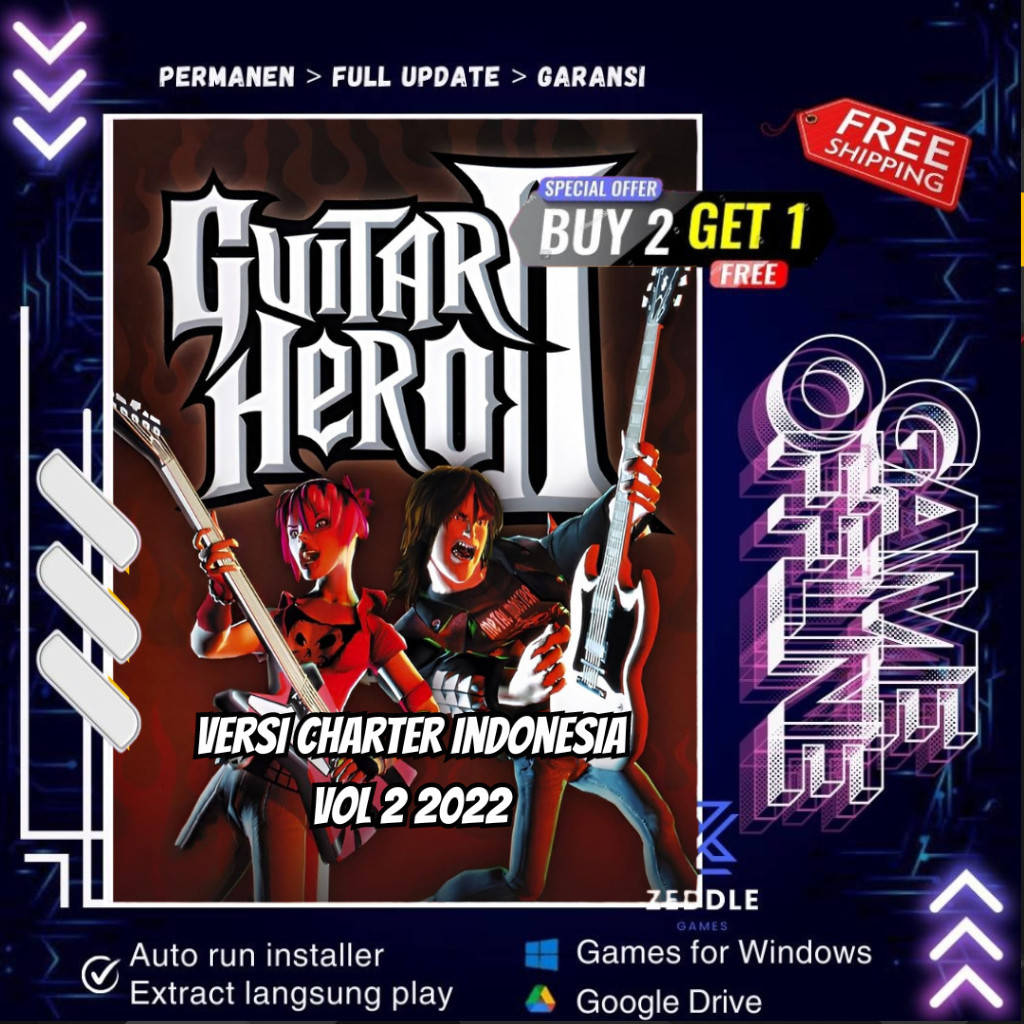 GUITAR HERO VERSI CHARTER INDONESIA VOL 2 - GAME PC - GAME LAPTOP - PC GAME OFFLINE