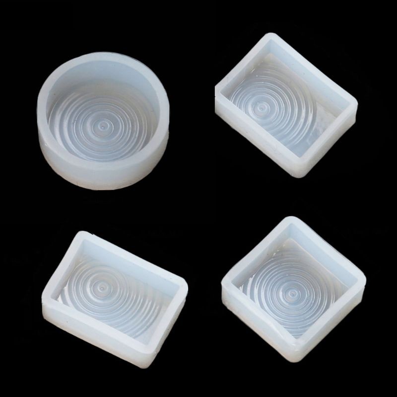 

4 Pcs/Set DIY Water Ripple Clear Silicone Molds Epoxy Resin Sea Wave Necklace Pendant Casting Molds Kit Jewelry Making Tools