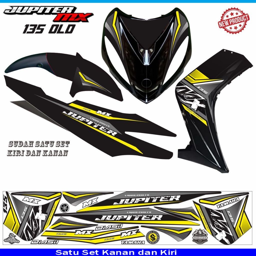 VARIASI MOTOR STIKER MOTOR JUPITER MX LAMA / STRIPING JUPITER MX OLD STIKER VARIASI