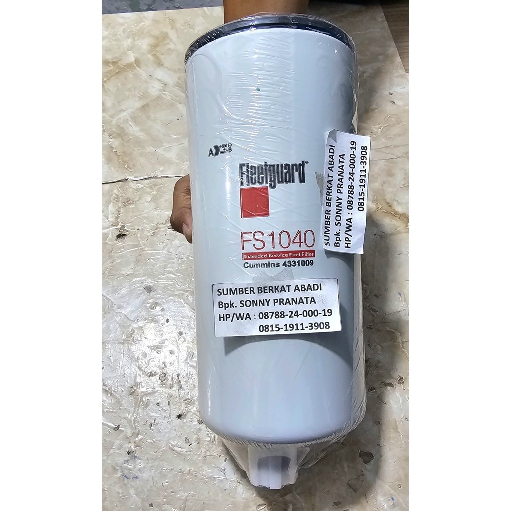 FLEETGUARD FS1040 FUEL FILTER FS 1040 FS-1040 - CUMMINS 4331009 3101872 - GENUINE