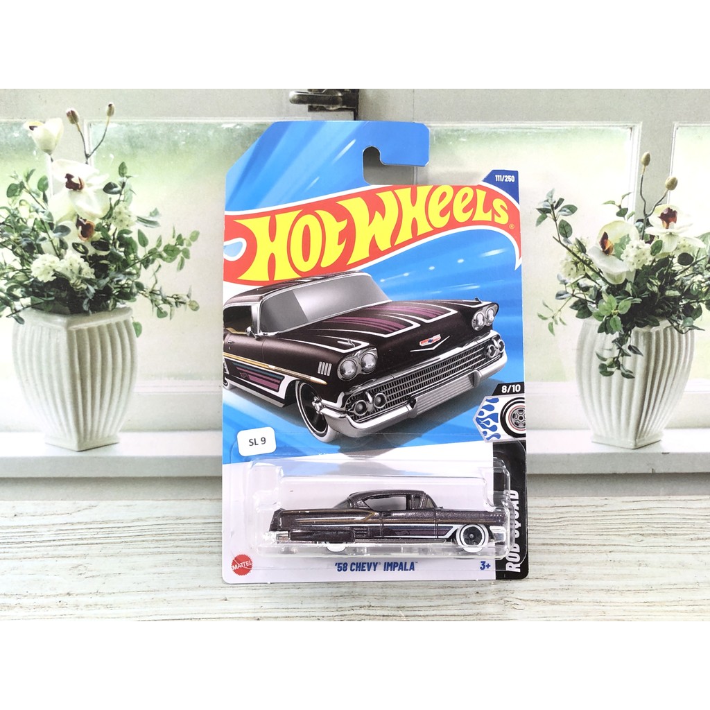 HOT WHEELS 58 CHEVY IMPALA UNGU TUA DIECAST HOTWHEELS