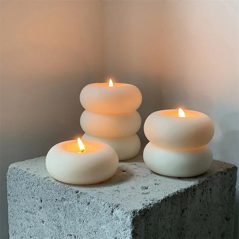 

Cobblestone Candle Jar Clay Silicone Mold DIY Cobble Graden Flowerpot Concrete Cement Molds Storage Gypsum Epoxy Resin Mould