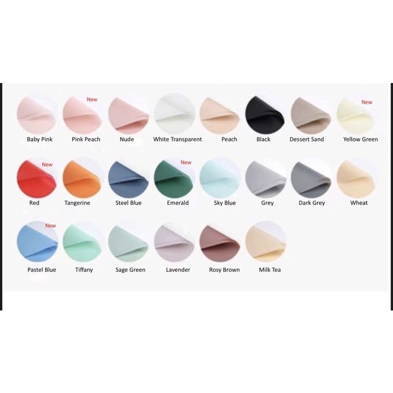 

(5Lembar)Flower Wrapping Paper / Full Color Cellophane Kertas Bunga Buket Polos SINOWRAP Florist