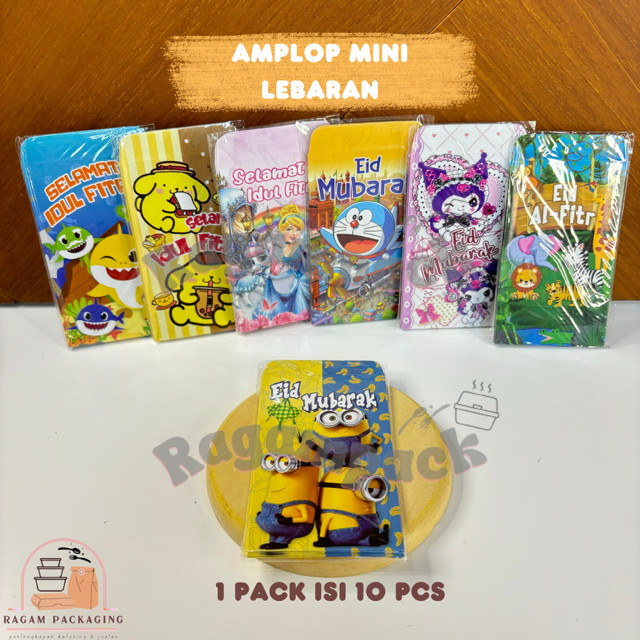 

[1 PACK ISI 10 PCS] AMPLOP LEBARAN MINI IDUL FITRI KARAKTER KARTUN ANAK EID IDHUL ADHA / AMPLOP LEBARAN LUCU