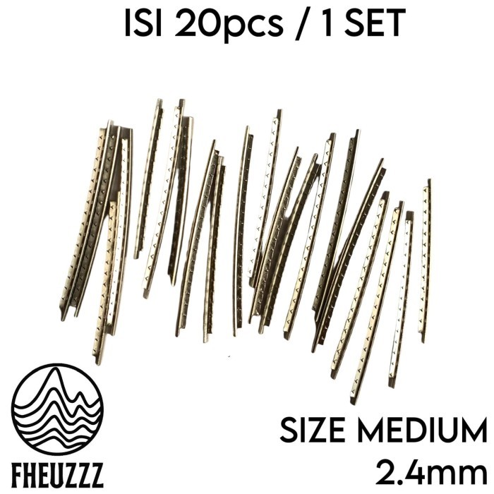 Fret Gitar Akustik Fretwire Grip Baja Stainless Steel 2.4mm 20pcs