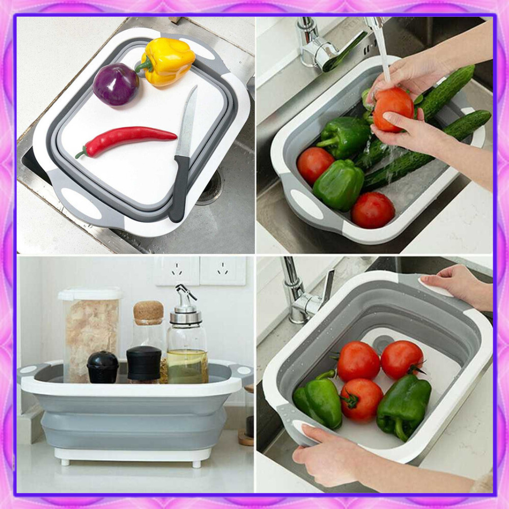 MAGIC TALENAN / BASKOM TALENAN LIPAT BESAR Talenan Lipat Baskom Multifungsi 3in1