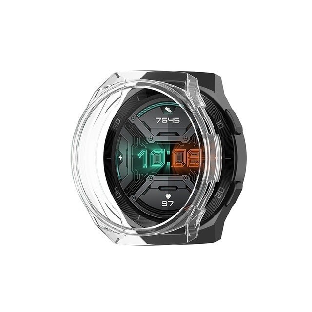 N E W BUMPER CASE CASING TPU SOFT PROTECTOR PELINDUNG JAM HUAWEI WATCH GT 2E - Putih