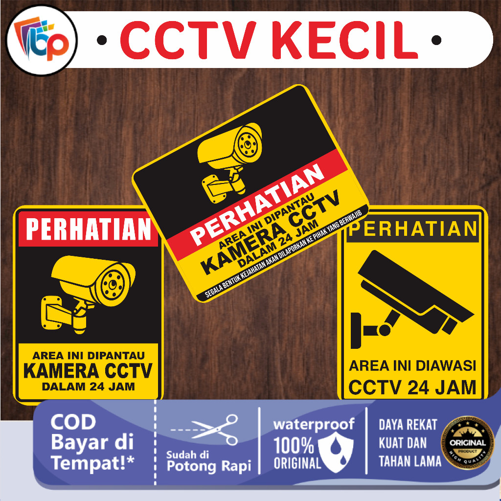 

Stiker CCTV Anti Maling - Sticker Dinding Anti Maling