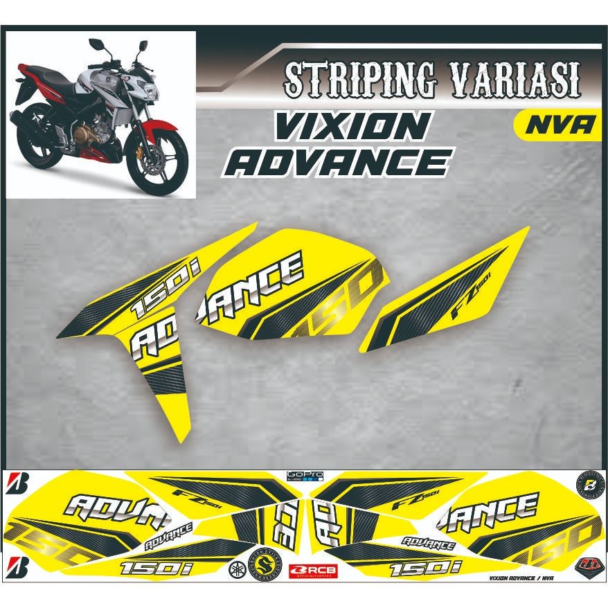 VARIASI Striping variasi motor vixion nva / motor Vixion Advance variasi setiker motif simple elegan