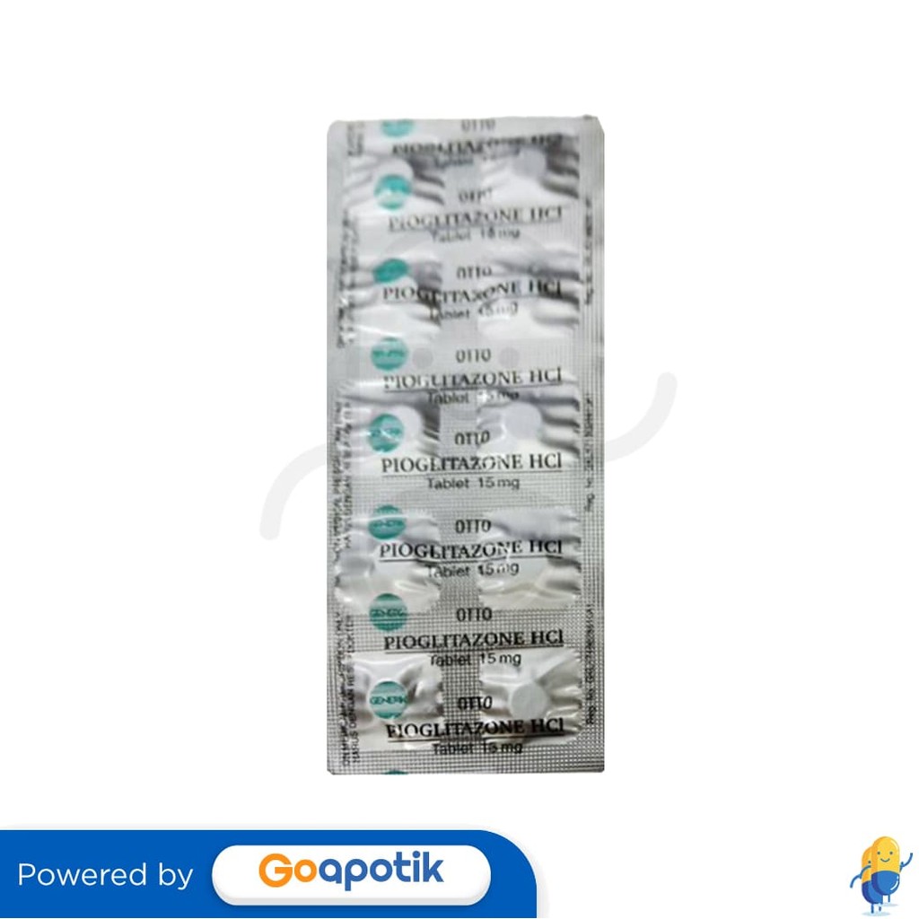 Pioglitazone Hcl Otto 15 Mg Strip 10 Tablet