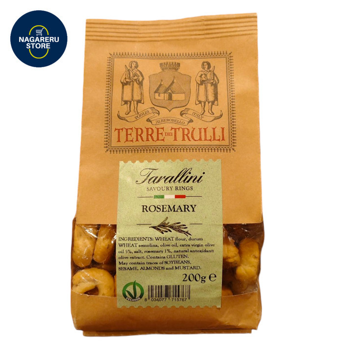 

Terre trulli tarallini savoury rings rosemary 200gr