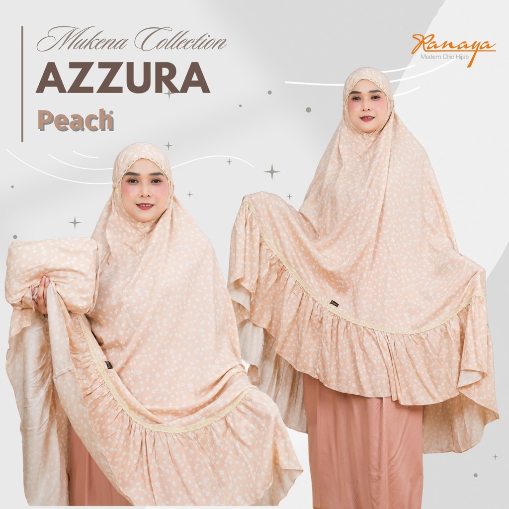 Mukena Harian Travel Adem Jumbo Mukena Azzura Katun Rayon Twill Best Seller By RANAYA