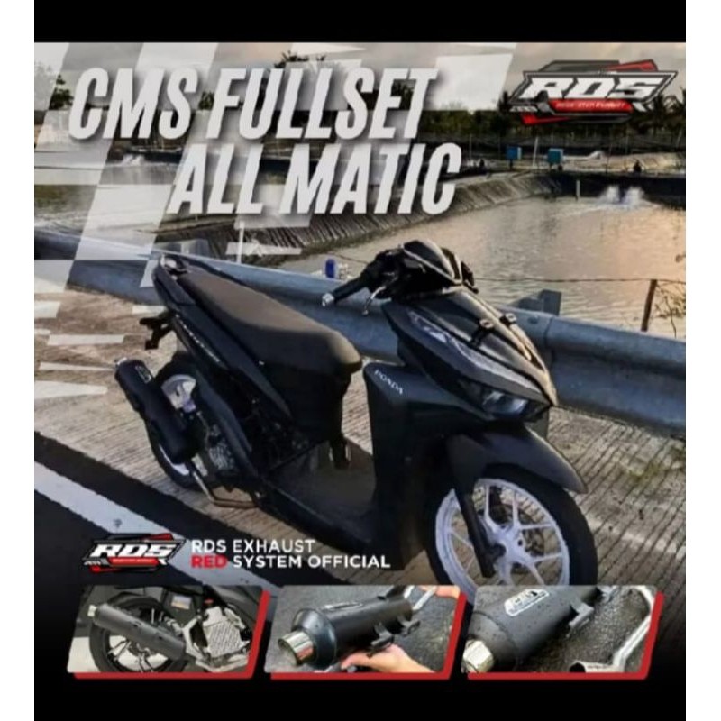 KNALPOT STANDAR RACING CMS BEAT VARIO MIO KNALPOT STANDAR RACING CMS SEMUA MOTOR MATIC