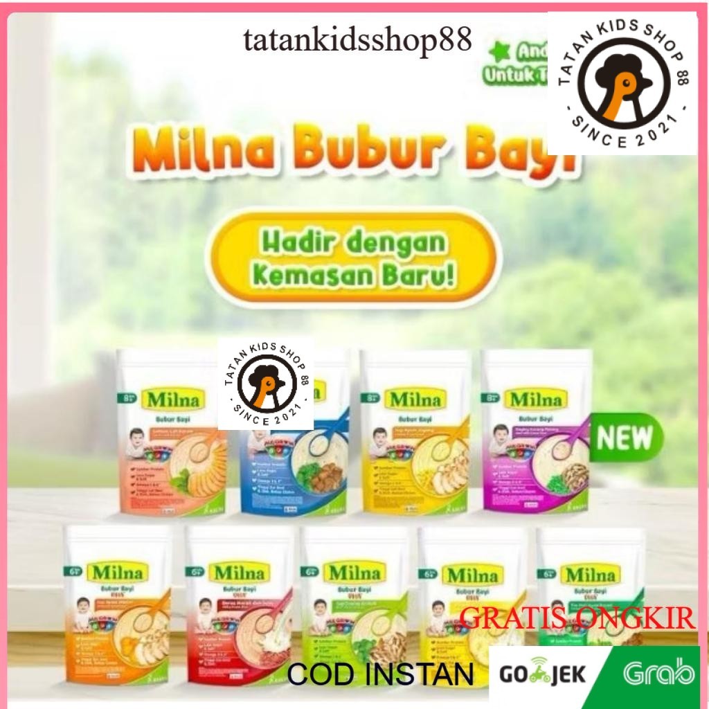 Milna Bubur Tim Bayi 6 bulan 8+ Sachet Organic MPASI Kalbe