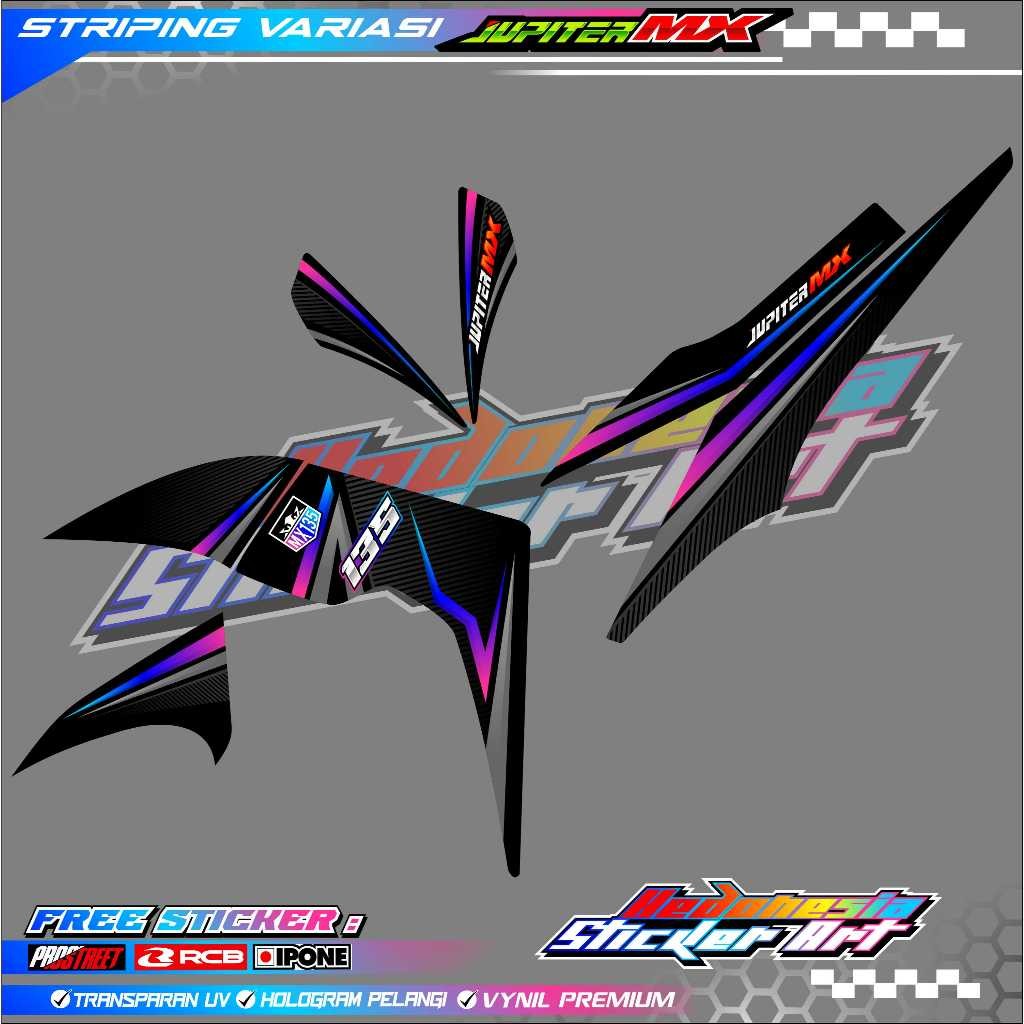 Striping Variasi Jupiter Mx Old / Sticker List Motor Variasi Jupiter Mx Old
