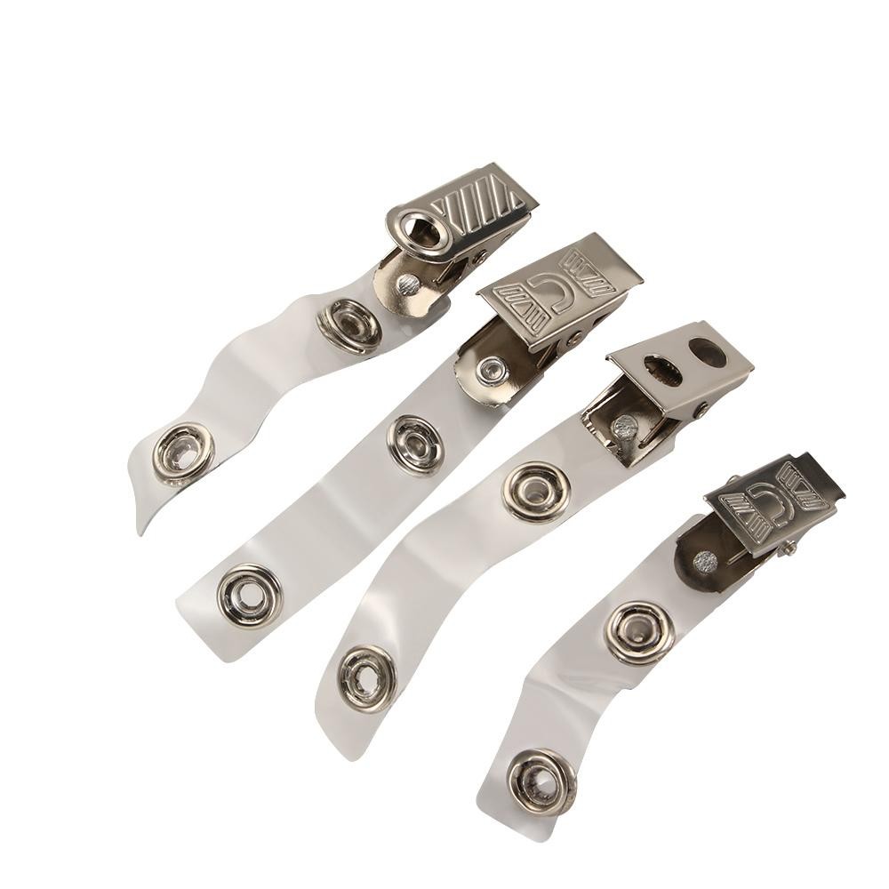 

10/20/50pcs 4 Styles High Quality Anti-lost Key Name Tag Lanyard Clips for ID Badge Card Holder