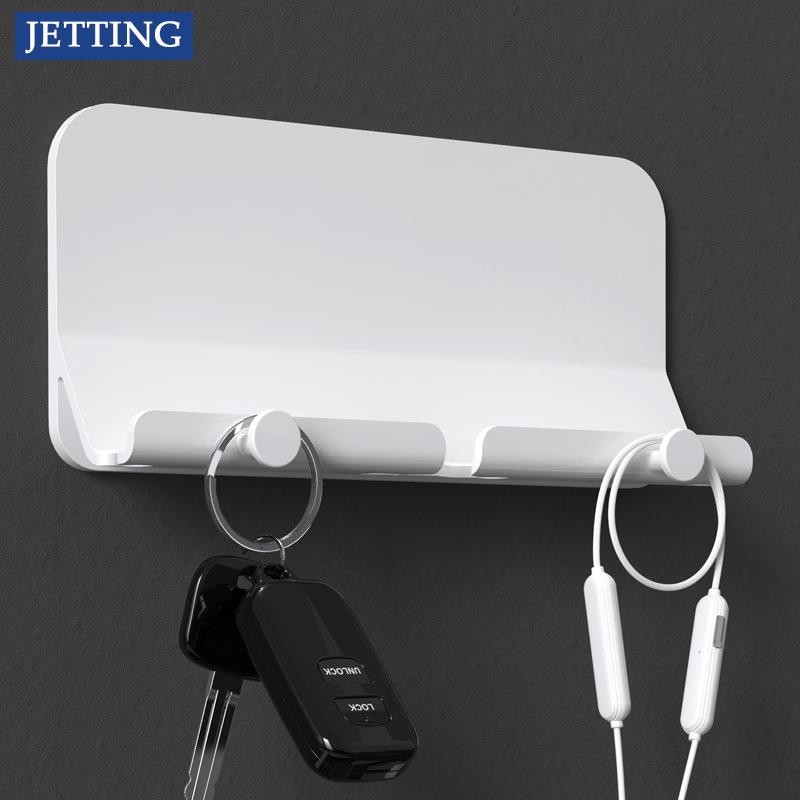 Wall Mount Charger Hook Phone Holder Wall Hanging Cable Organizer Stand Bracket Dock Pasted Wall Pho