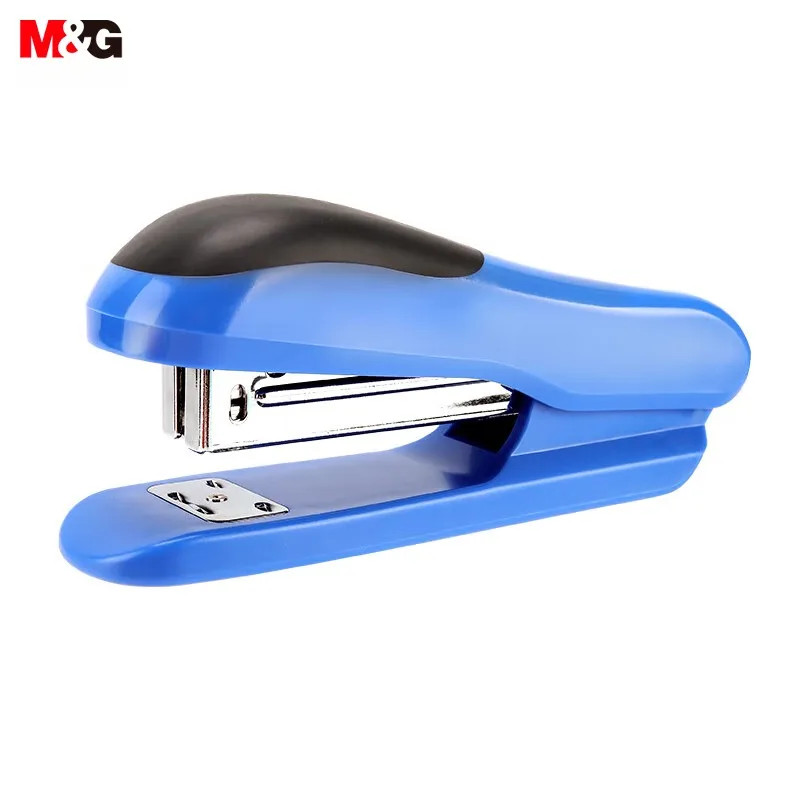 

M&G No. 12 Durable Binding Machine Paper Binding Tools Office Supplies Durable Portable Stapler Student and Office Supplies Black/Blue/Grey Single Package