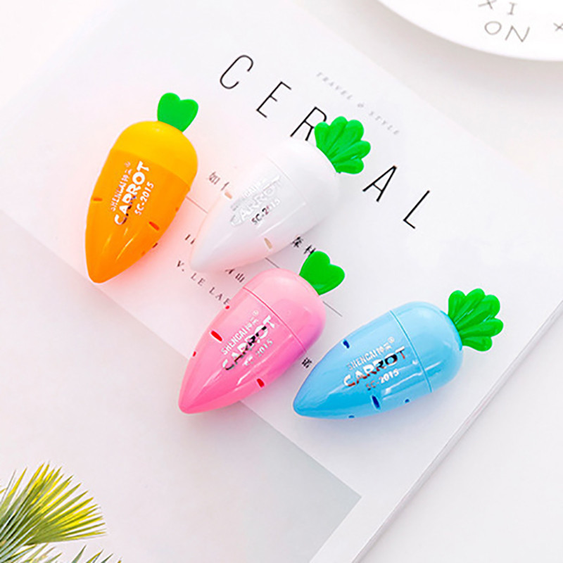 Creative Student Cartoon Cute Turnip Pencil Sharpener Stationery Candy Color Children's Pencil Sharp