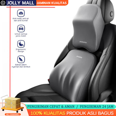 (Ready Stock)Bantal Kursi Mobil Sandaran Leher Punggung Memory Foam / Bantal Leher Mobil / Bantal 1 