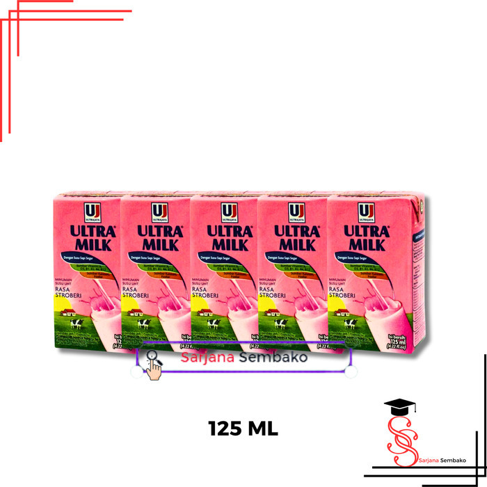 

Ultra Milk Strawberry Susu UHT - 125ml