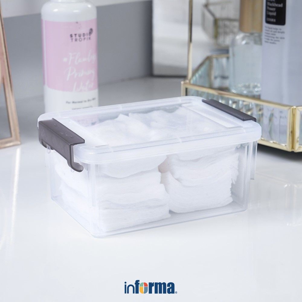 Informa 13.5x9.8x6 cm Widea Kotak Penyimpanan Dengan Tutup Kotak Serbaguna Wadah Simpan Storage Box 