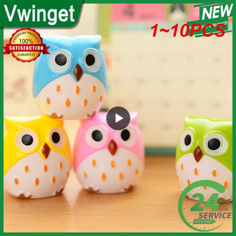 

1~10PCS Kawaii Novelty Double Hole Owl Pencil Sharpener Creative Children's Gift Stationery School Supplies
